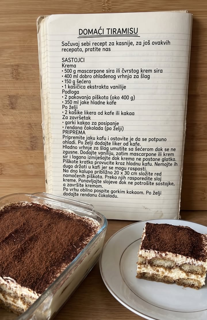 Fotografija uz članak: Tiramisu, šta se dogodi tokom šest sati hlađenja
