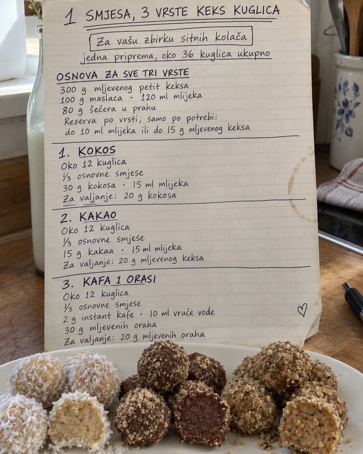 Fotografija uz članak: Keks kuglice iz jedne osnove